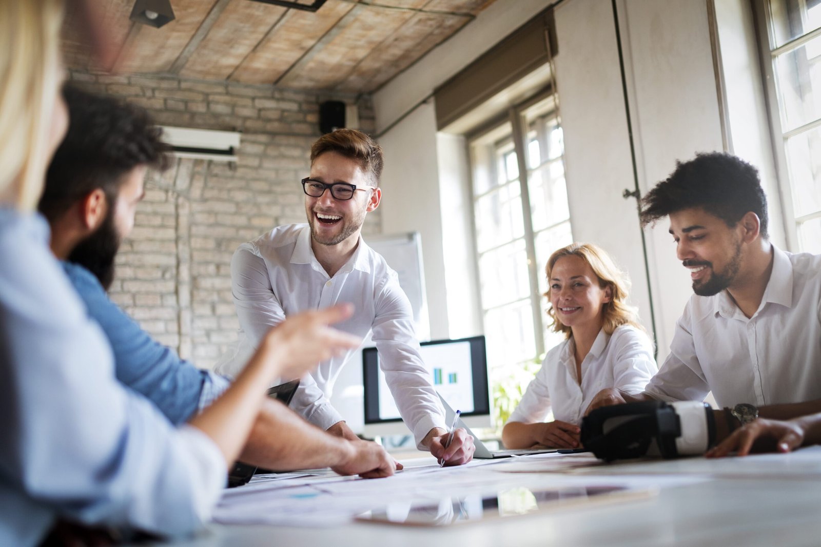 Colleagues in a meeting