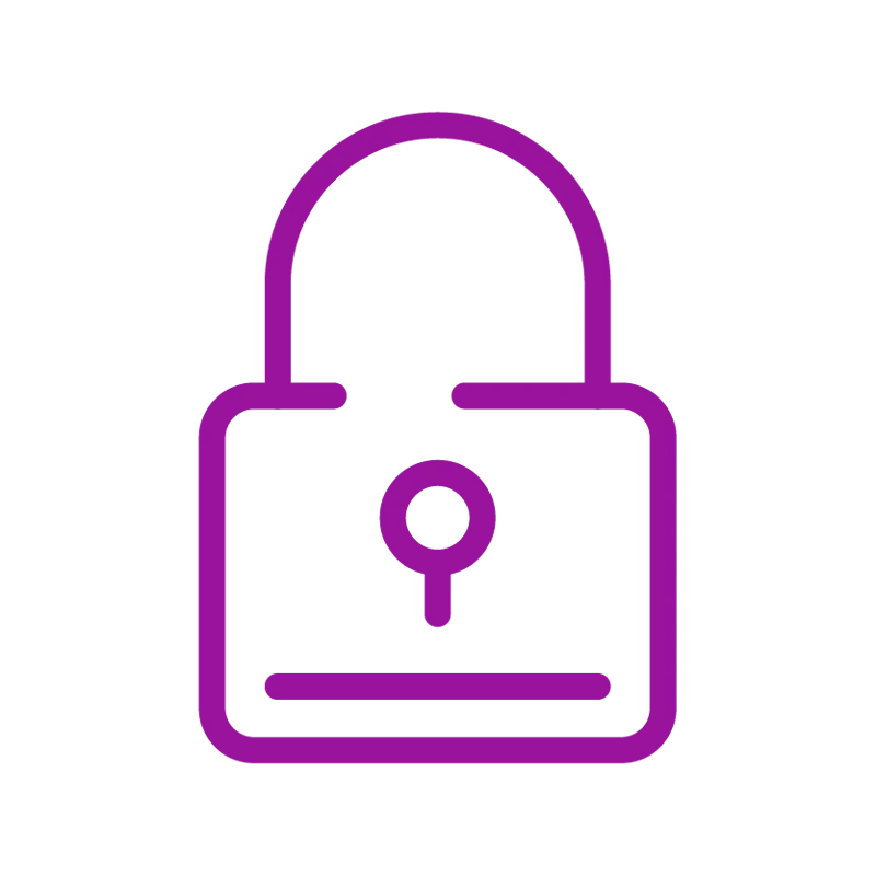 KTechara Icon_Purple_Security Padlock